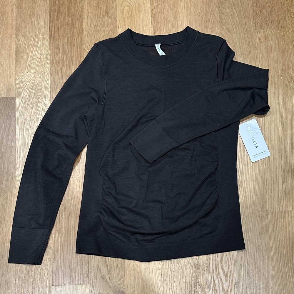 Athleta Long Sleeve Tee - Elegant Black